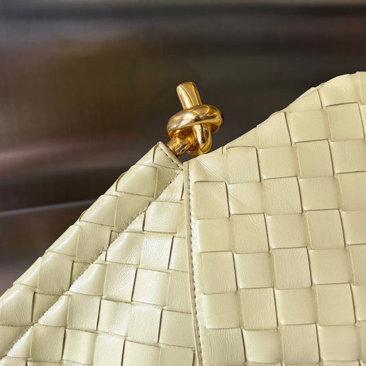 Luxury Bottega Veneta MINI SOLSTICE 30 DARK CREAM LAMBSKIN