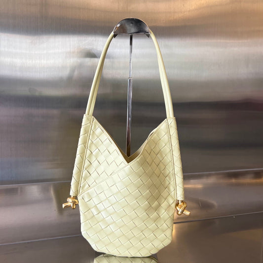 Luxury Bottega Veneta MINI SOLSTICE 30 DARK CREAM LAMBSKIN