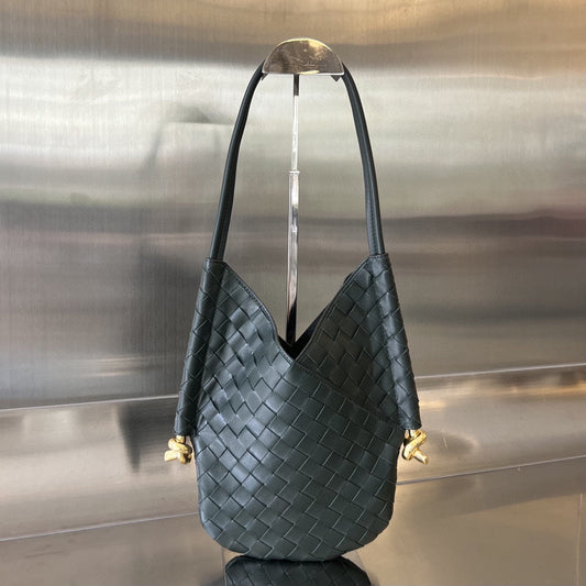 Luxury Bottega Veneta MINI SOLSTICE 30 BLACK LAMBSKIN