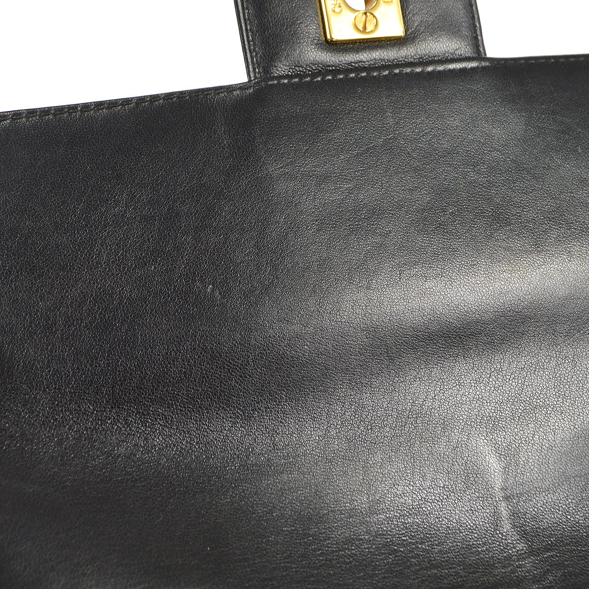 CHANEL 1994-1996 Border Flap Medium Black Lambskin 87841