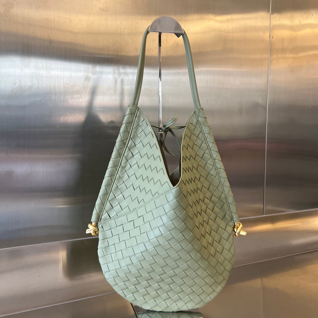 Luxury Bottega Veneta MEDIUM SOLSTICE 44 SARDINE GREY LAMBSKIN