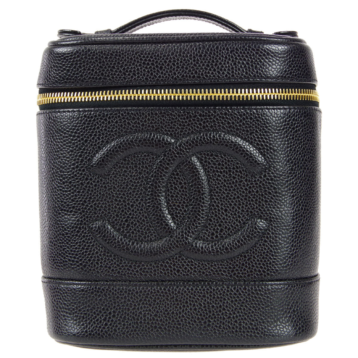 Luxury Chanel Vanity Handbag Black Caviar 78710