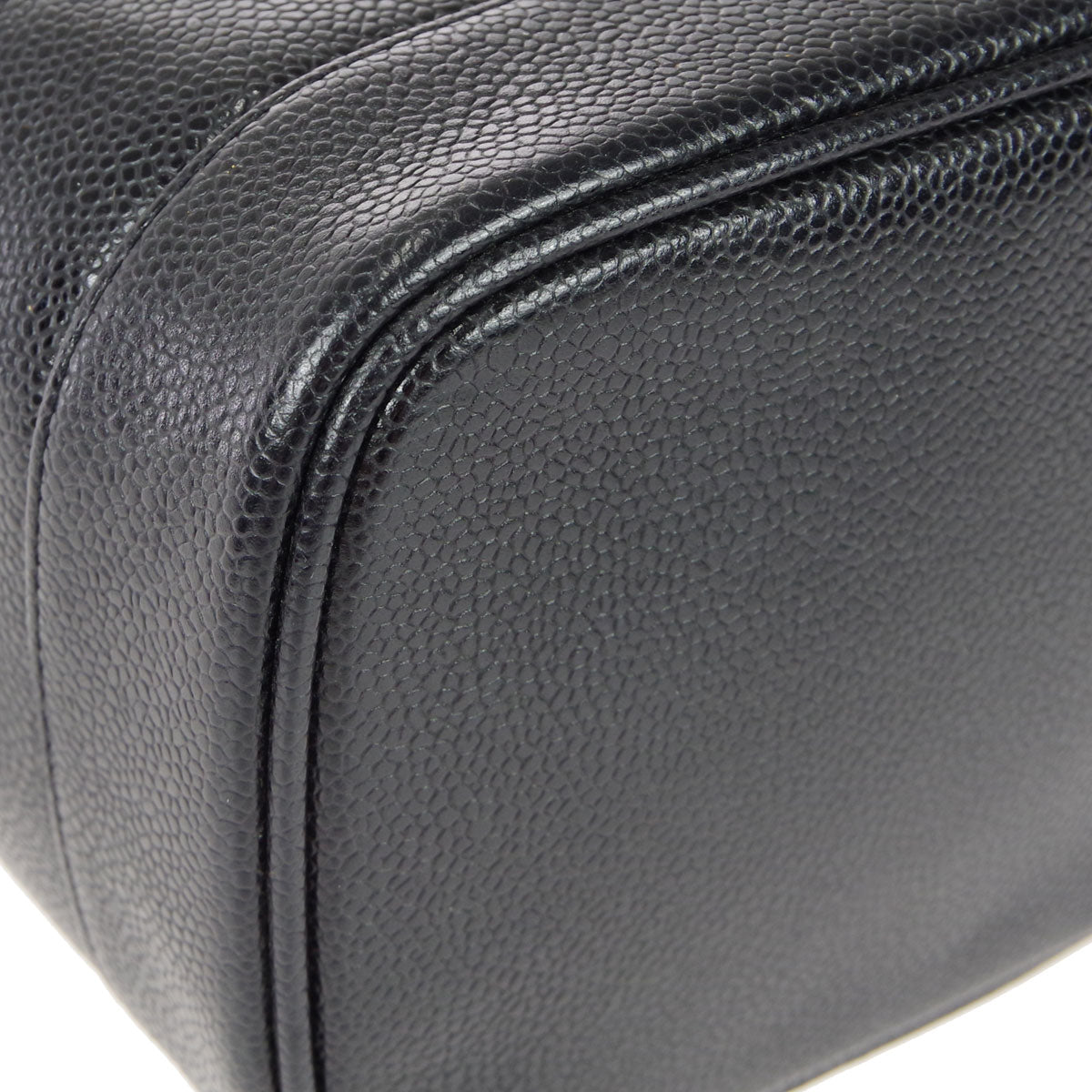 Luxury Chanel Vanity Handbag Black Caviar 78710