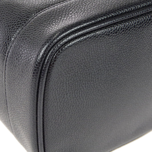Luxury Chanel Vanity Handbag Black Caviar 78710