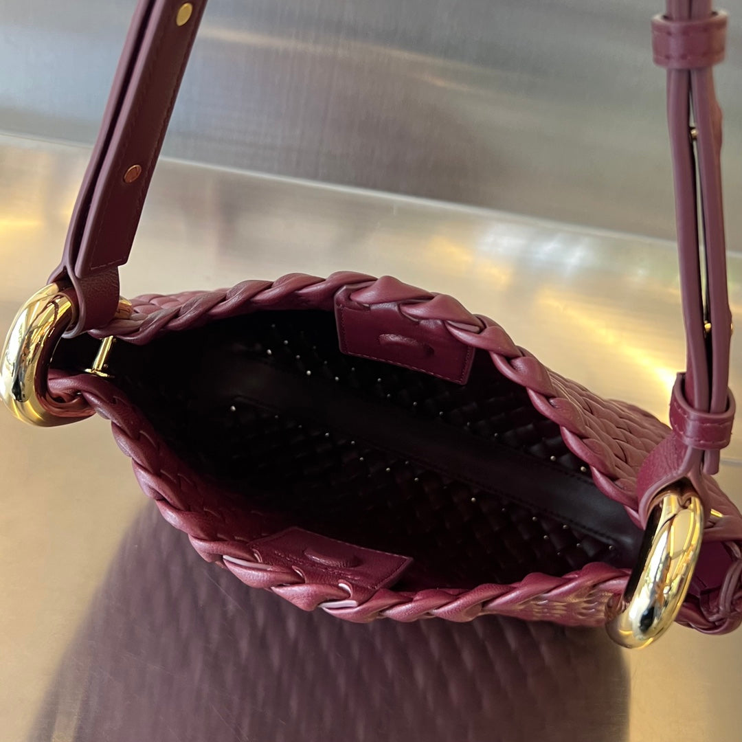 Luxury Bottega Veneta SMALL CLICKER 27 BAROLO LAMBSKIN