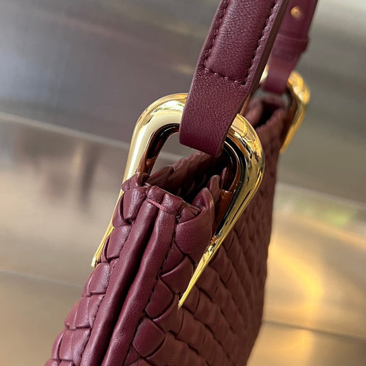 Luxury Bottega Veneta SMALL CLICKER 27 BAROLO LAMBSKIN