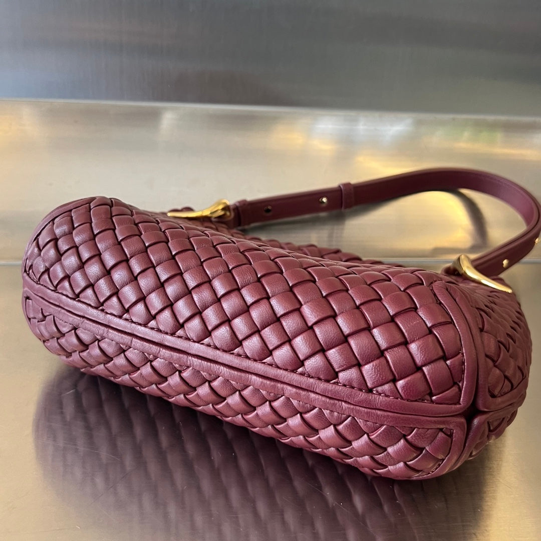 Luxury Bottega Veneta SMALL CLICKER 27 BAROLO LAMBSKIN