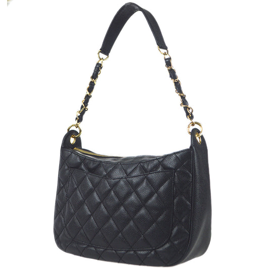 Luxury Chanel Chain Handbag Black Caviar 68792