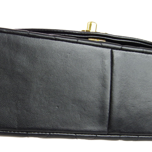 Luxury Chanel Medium Diana Chain Shoulder Bag Black Lambskin 97730