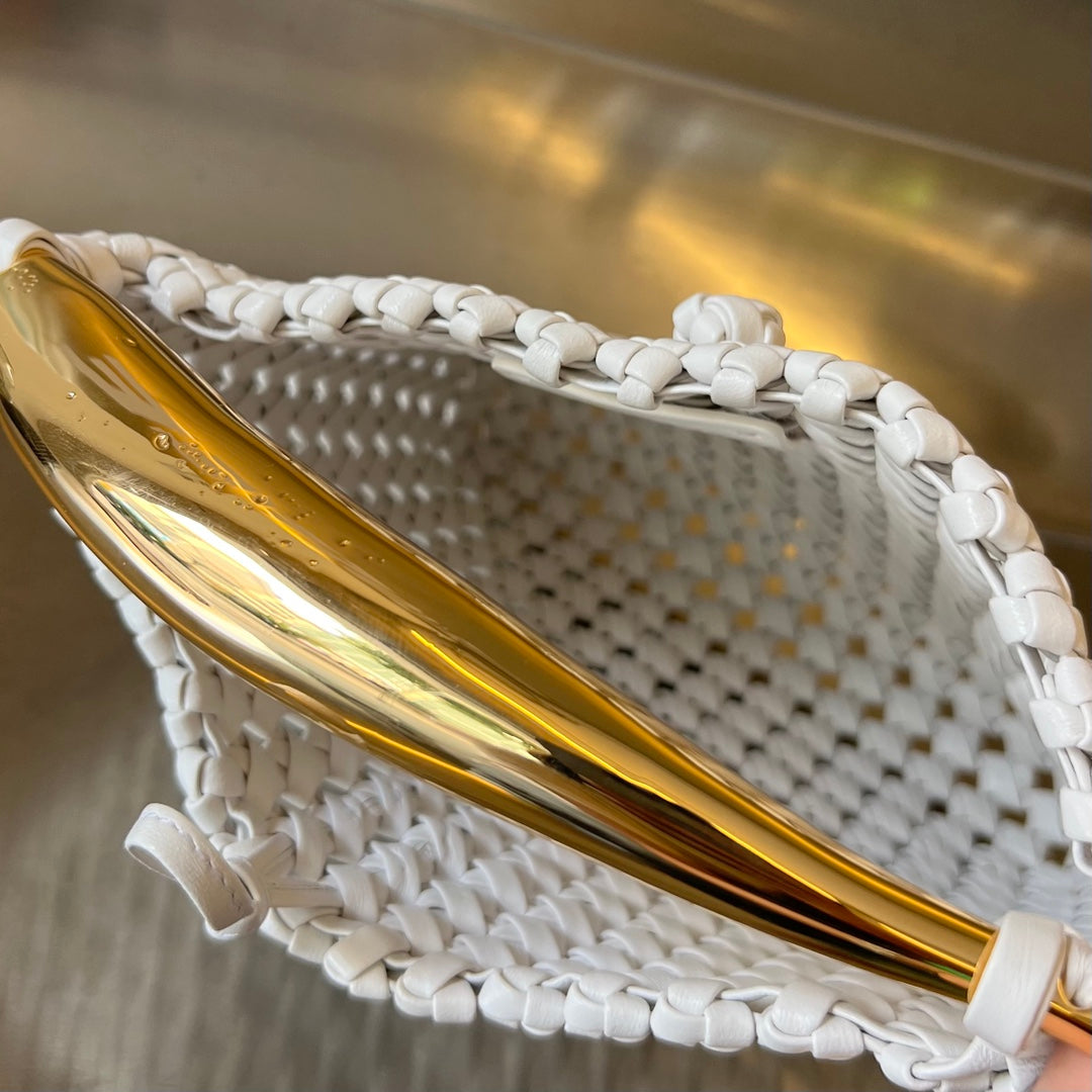 Luxury Bottega Veneta SARDINE 29 BAG IN WHITE LAMBSKIN