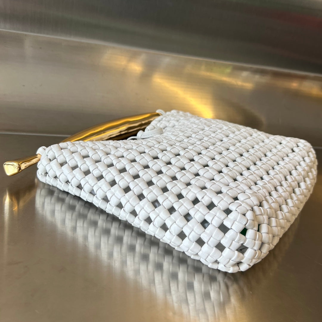 Luxury Bottega Veneta SARDINE 29 BAG IN WHITE LAMBSKIN