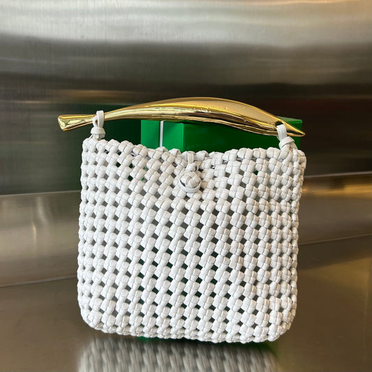 Luxury Bottega Veneta SARDINE 29 BAG IN WHITE LAMBSKIN