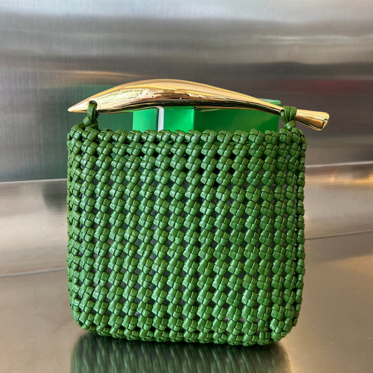 Luxury Bottega Veneta SARDINE 29 BAG IN GREEN LAMBSKIN