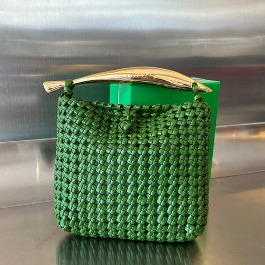 Luxury Bottega Veneta SARDINE 29 BAG IN GREEN LAMBSKIN