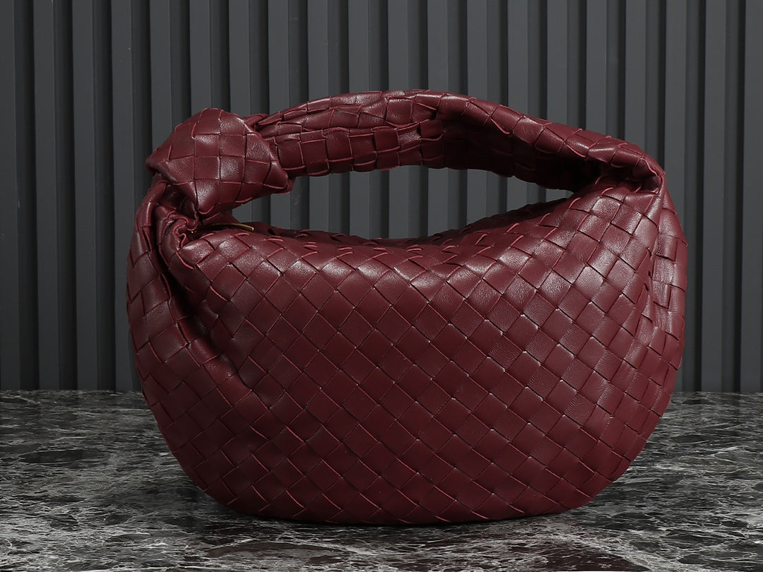 Luxury Bottega Veneta bv teen jodie 36cm burgundy lambskin