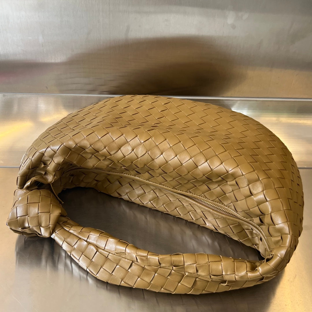 Luxury Bottega Veneta SMALL JODIE 48 CARAMEL BROWN CALFSKIN