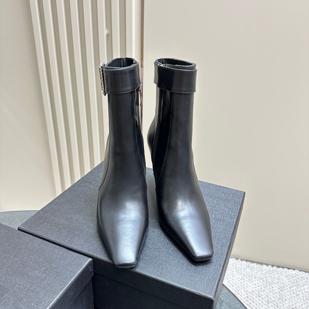 Luxury Saint Laurent SL CLAUDE BOOTS BLACK CALFSKIN