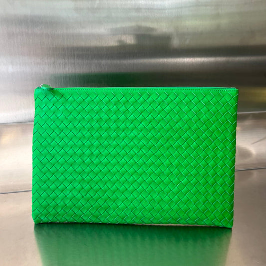 Luxury Bottega Veneta INTRECCIATO 30 IN EMERALD GREEN LAMBSKIN