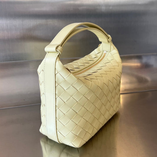 Luxury Bottega Veneta WALLACE 22 BAG IN YELLOW CREAM CALFSKIN