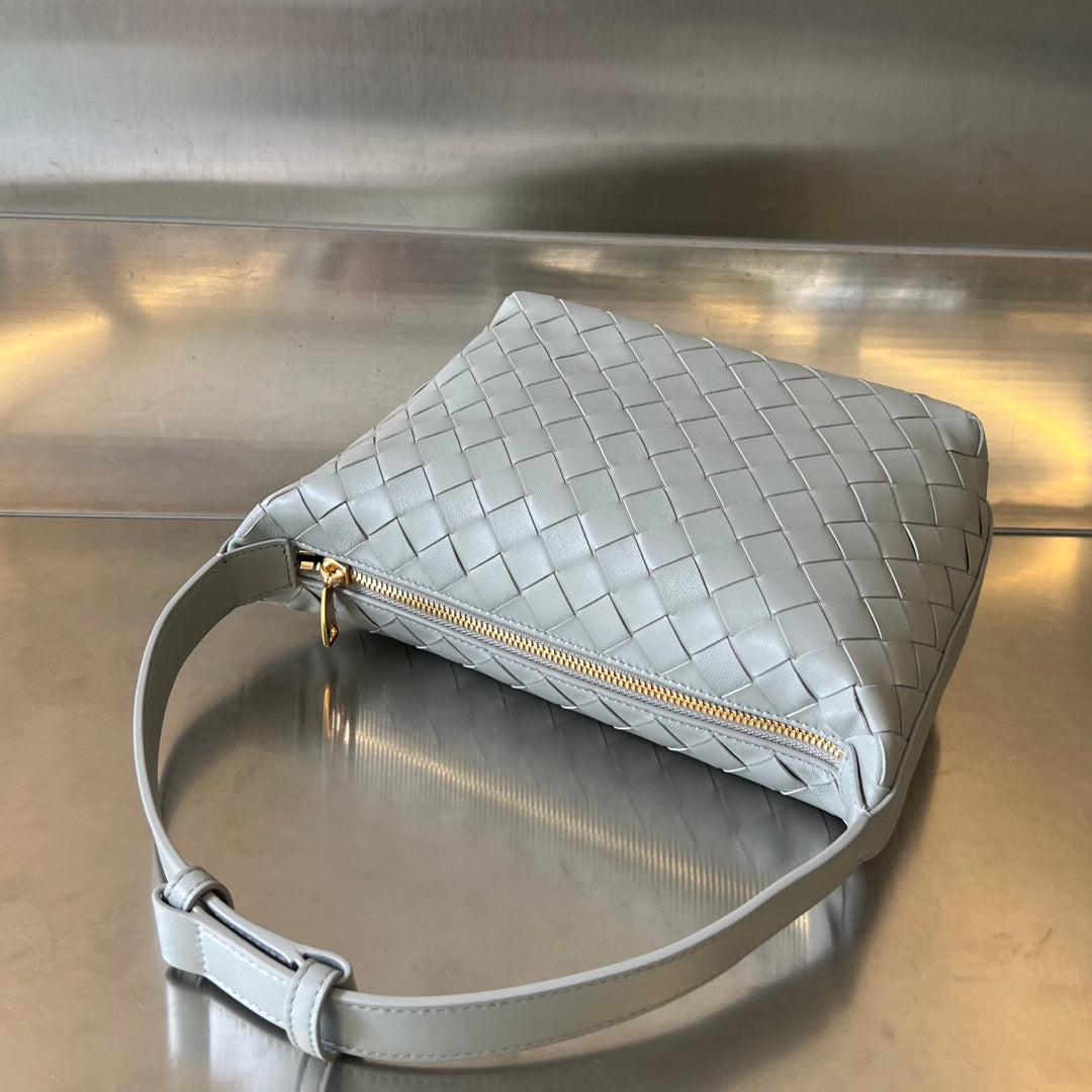 Luxury Bottega Veneta WALLACE 22 BAG IN GREY CALFSKIN