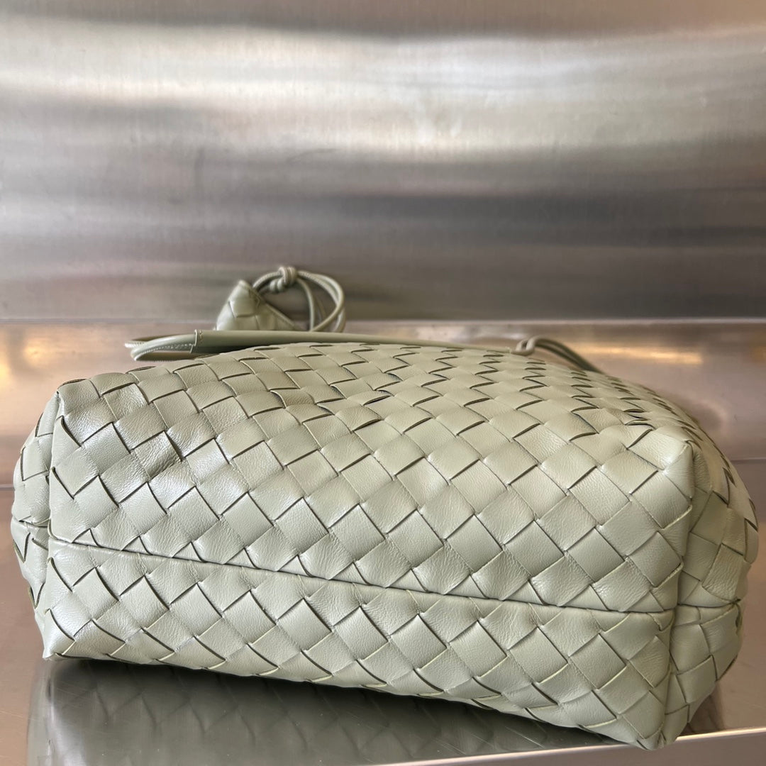 Luxury Bottega Veneta SARDINE HOBO 41 TRAVERTINE LAMBSKIN