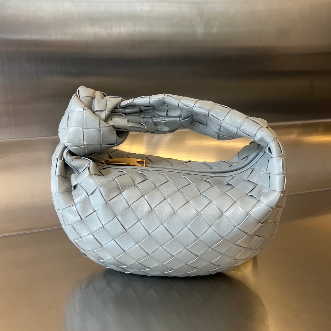 Luxury Bottega Veneta mini jodie 28 grey lambskin