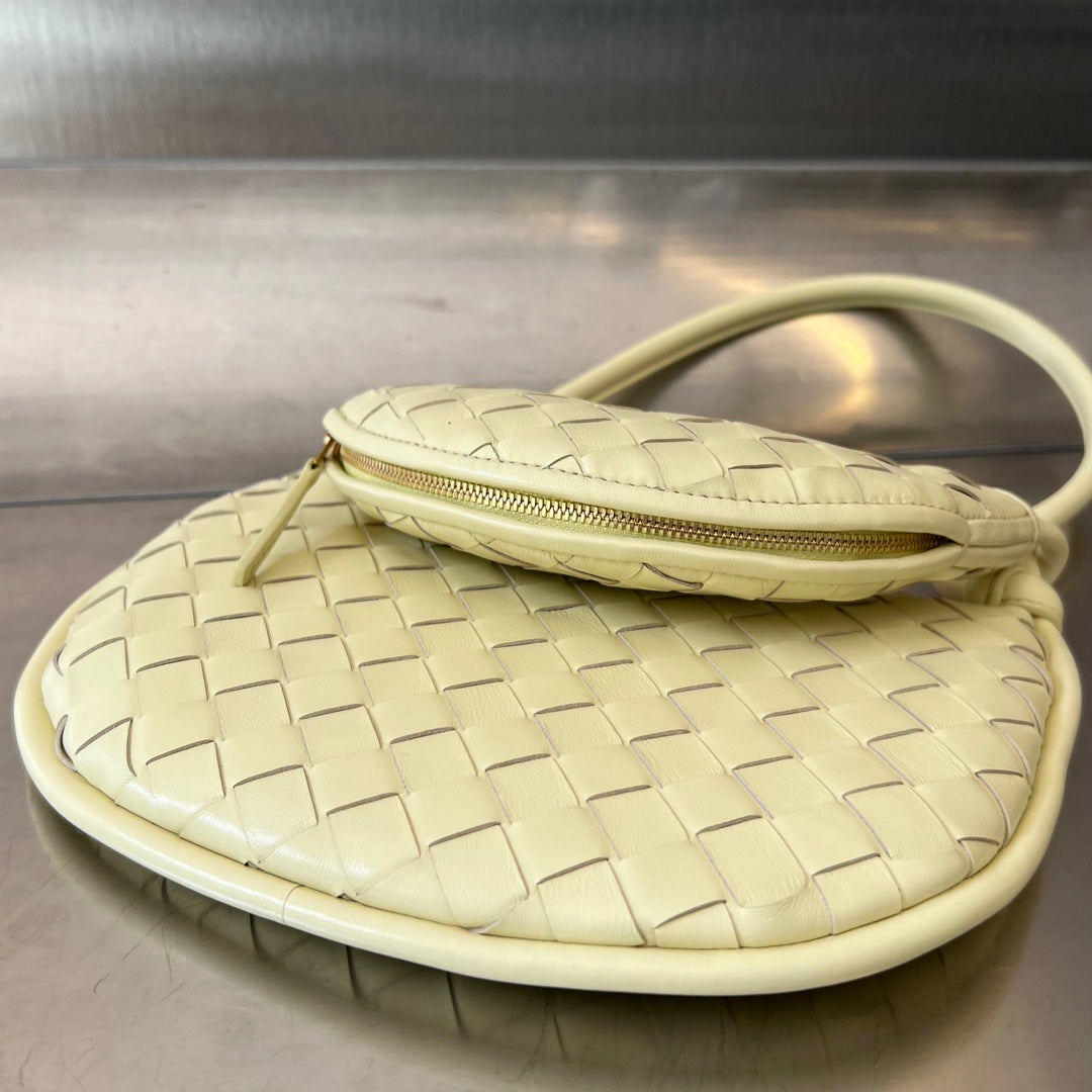 Luxury Bottega Veneta SMALL GEMELLI 24 IN LIGHT YELLOW LAMBSKIN
