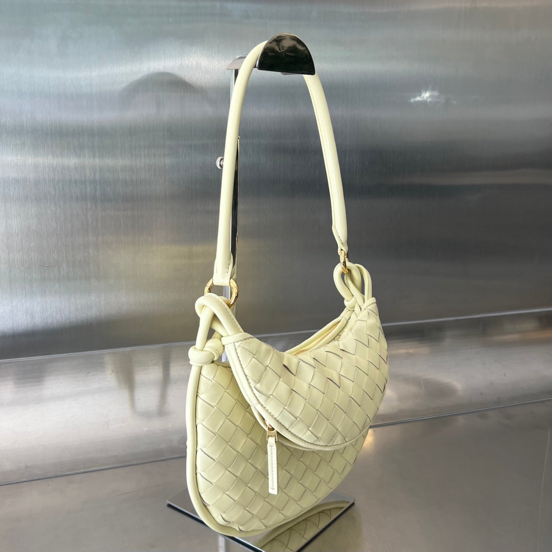 Luxury Bottega Veneta SMALL GEMELLI 24 IN LIGHT YELLOW LAMBSKIN
