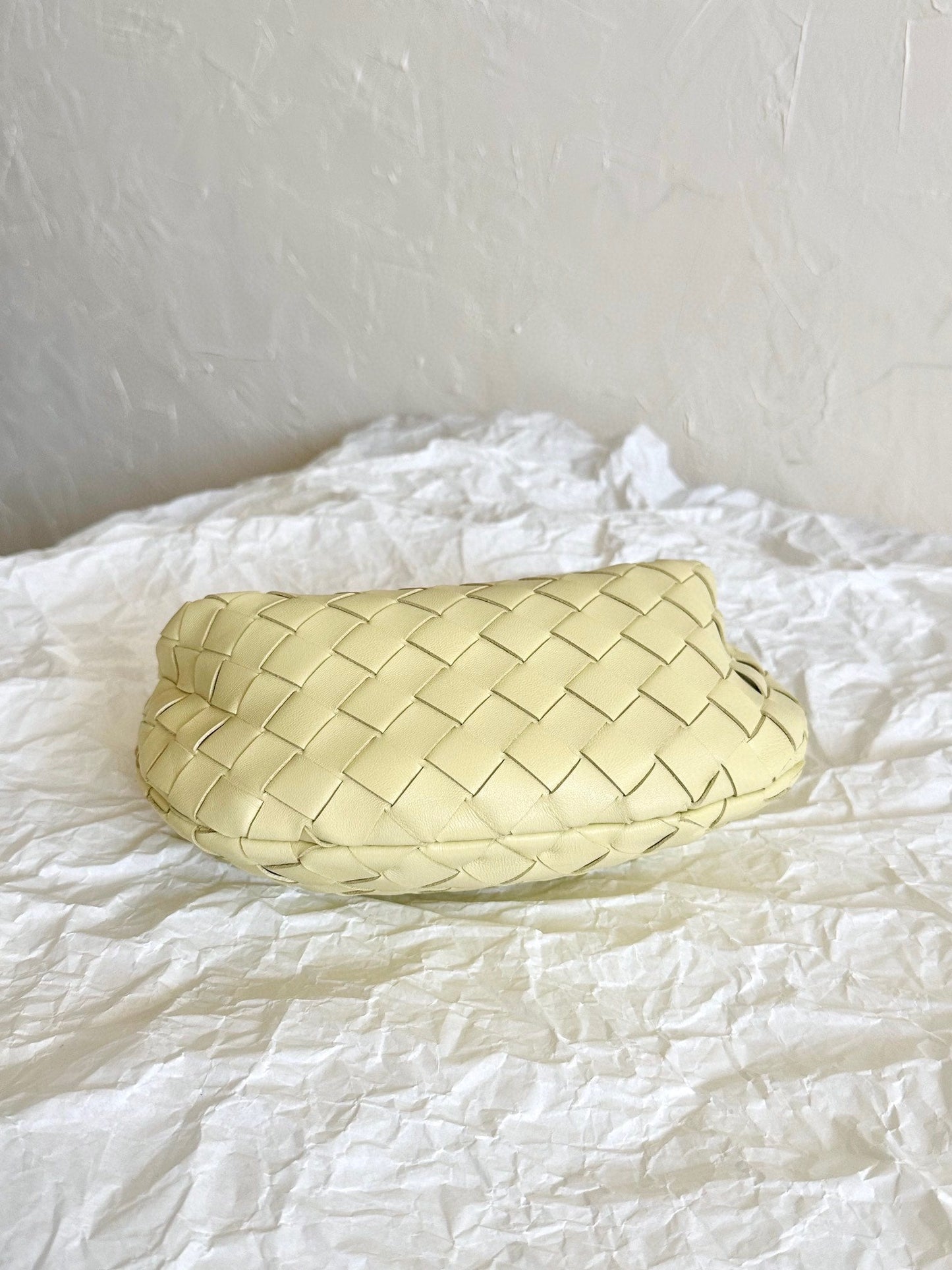 Luxury Bottega Veneta mini jodie 28 lime lambskin