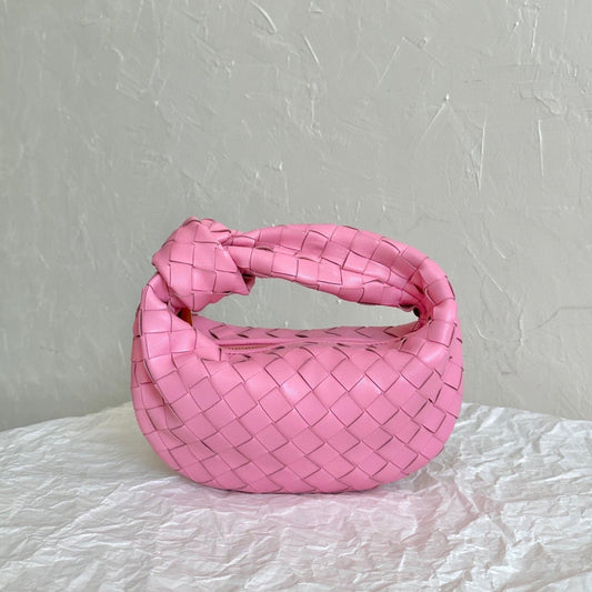 Luxury Bottega Veneta mini jodie 28 pink lambskin