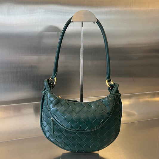 Luxury Bottega Veneta SMALL GEMELLI 24 IN DARK GREEN LAMBSKIN