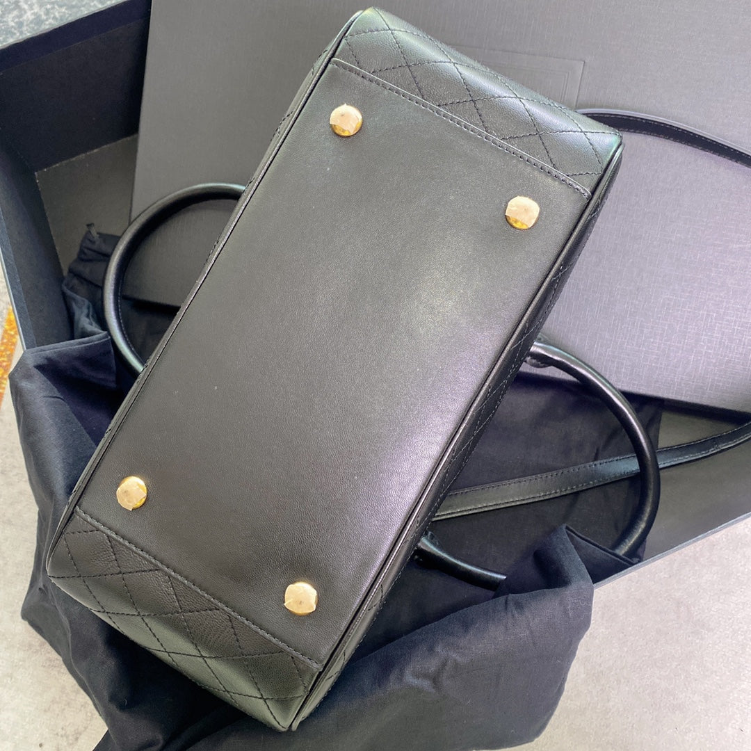 Luxury Saint Laurent TRAVEL BAG 31 IN KHAKI GREEN LAMBSKIN GOLD HARDWARE