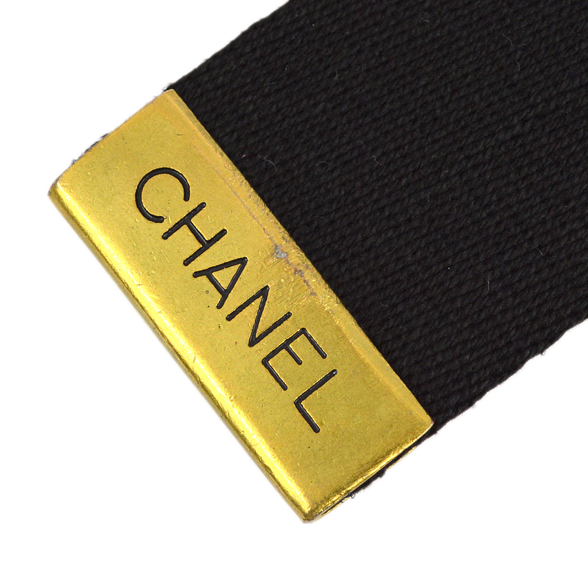 Luxury Chanel Black GI Belt 94A #75/30 Small New
