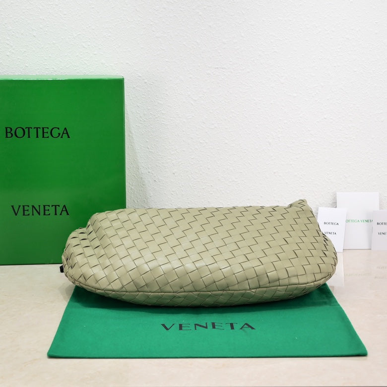 Luxury Bottega Veneta small jodie 48 light green lambskin