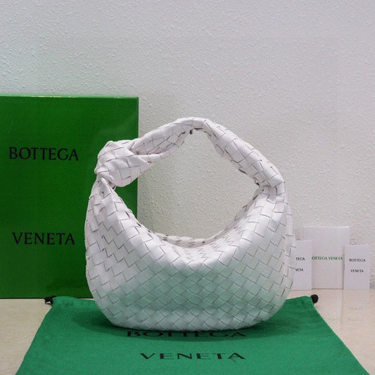 Luxury Bottega Veneta small jodie 48 white lambskin