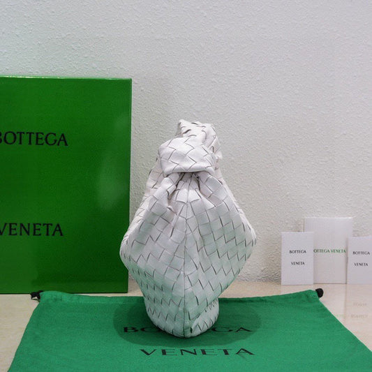 Luxury Bottega Veneta small jodie 48 white lambskin