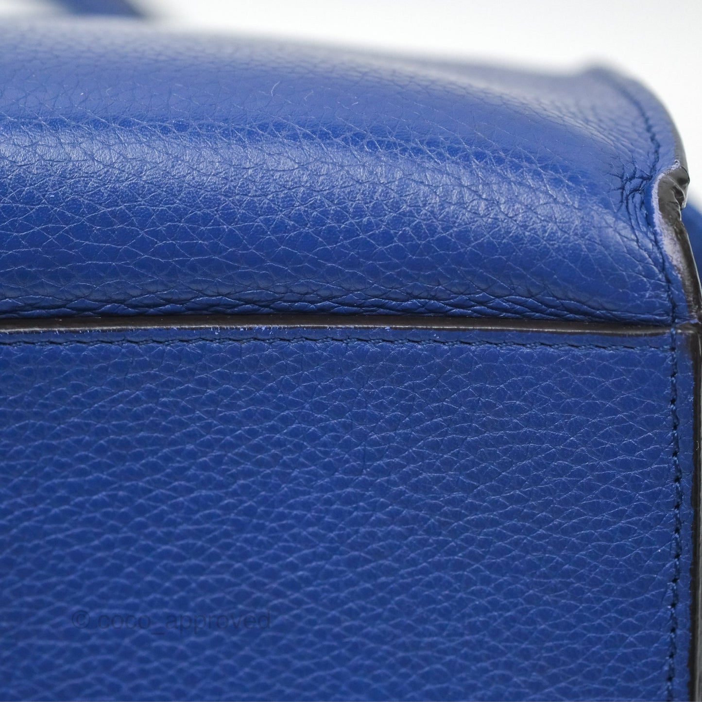 Celine Small Sleek Trapeze Blue Calfskin