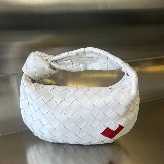 Luxury Bottega Veneta bv 24 mini jodie 28 white lambskin