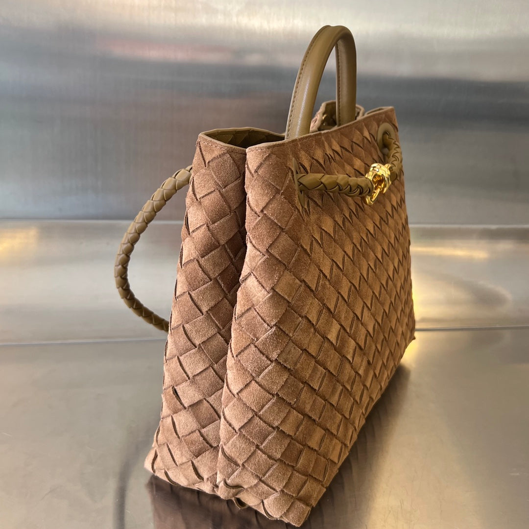 Luxury Bottega Veneta bv medium andiamo 32 brown suede