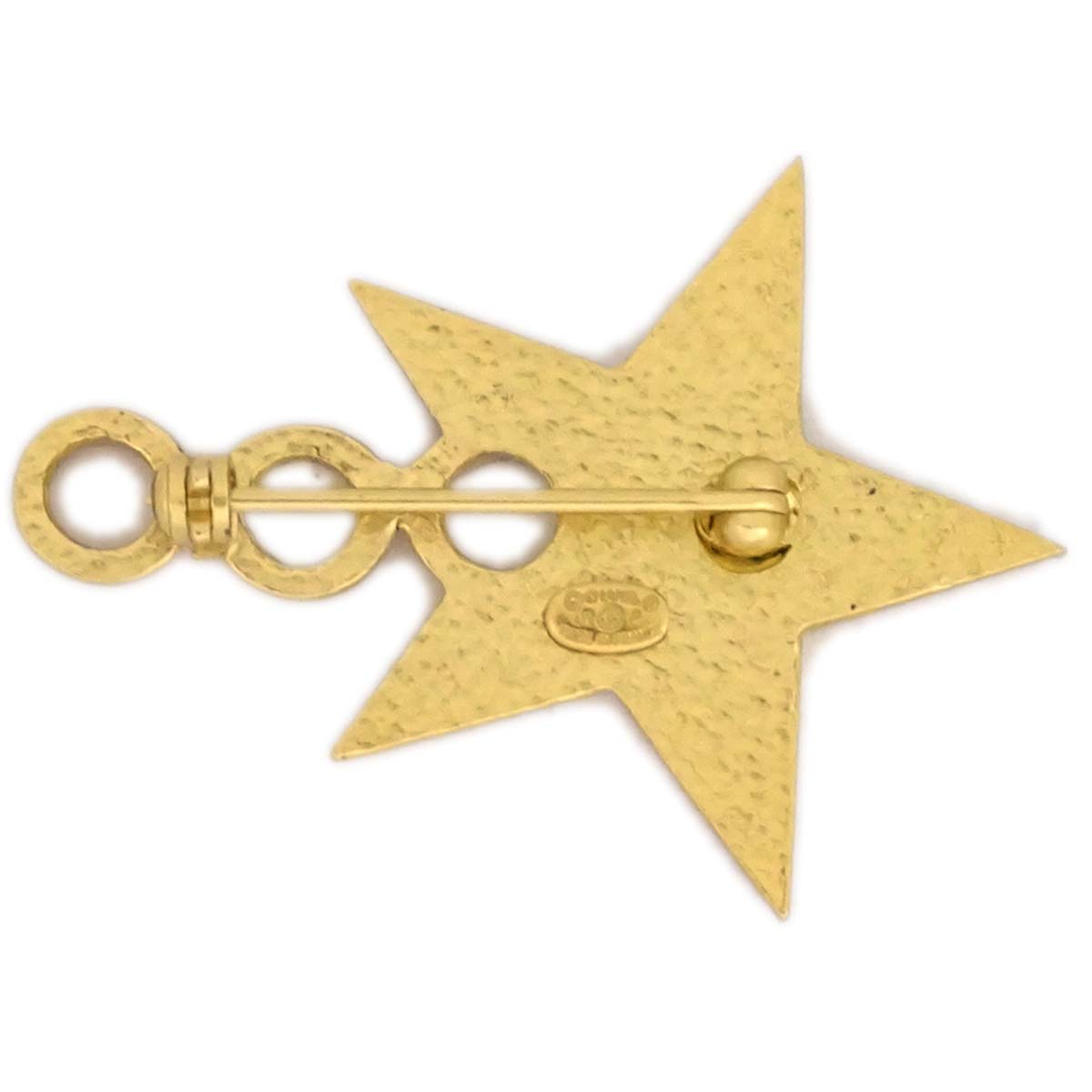 Luxury Chanel Star COCO Brooch Pin Black 01P