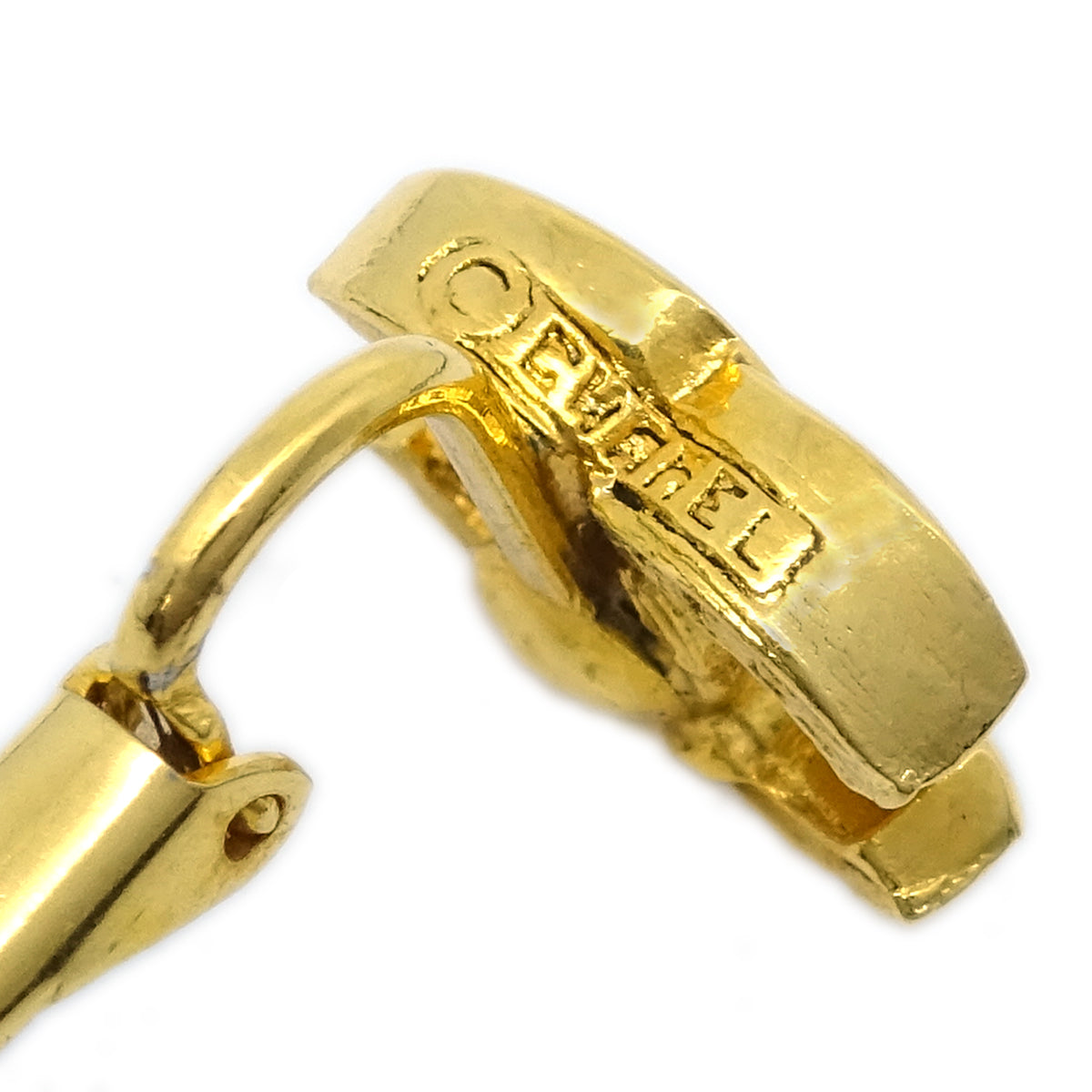 Luxury Chanel Mini CC Earrings Clip-On Gold 233