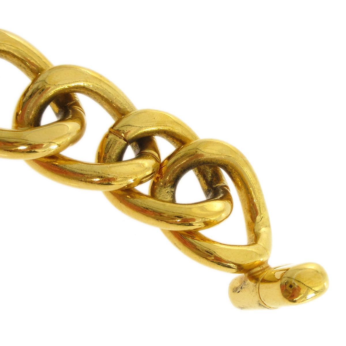 Luxury Chanel Turnlock Gold Chain Choker 95A