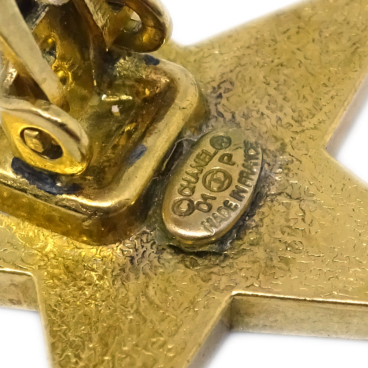 Luxury Chanel Star Earrings Clip-On Blue 01P