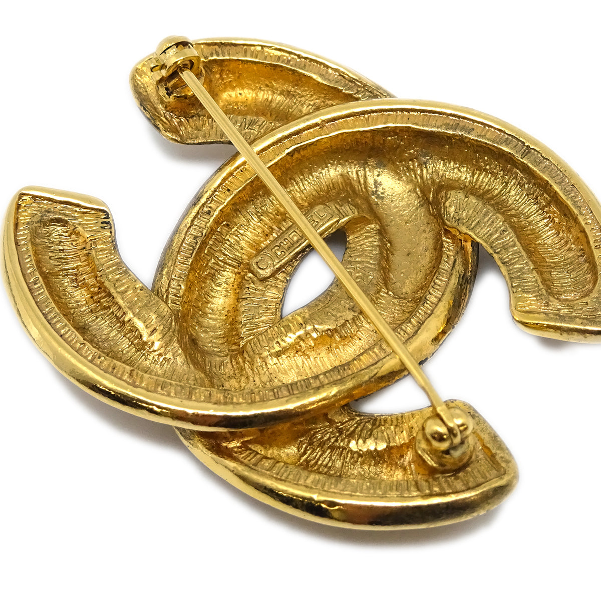 Luxury Chanel Brooch Pin Gold Medium 1142