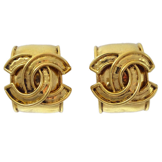 Luxury Chanel Earrings Clip-On Gold 94P