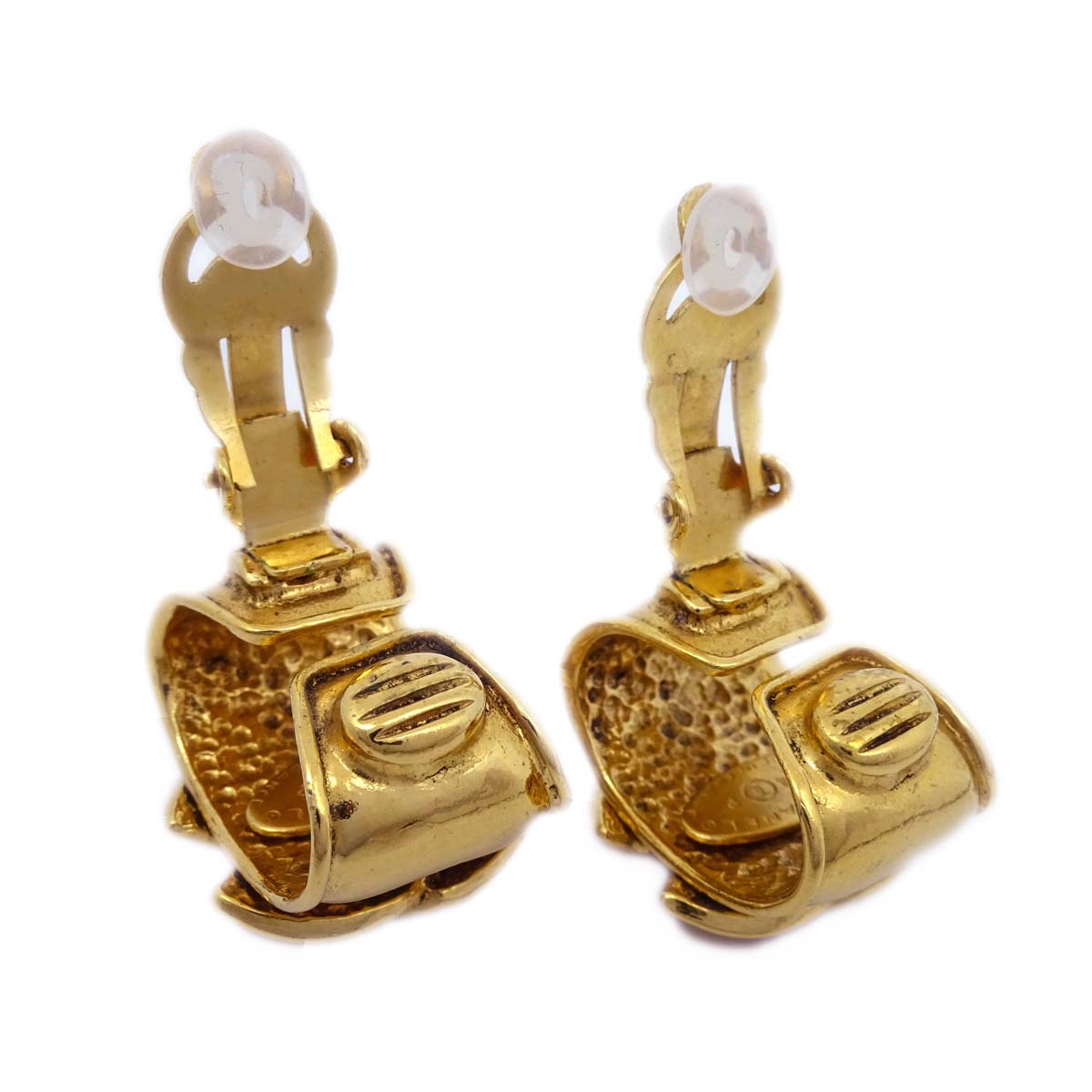 Luxury Chanel Earrings Clip-On Gold 94P