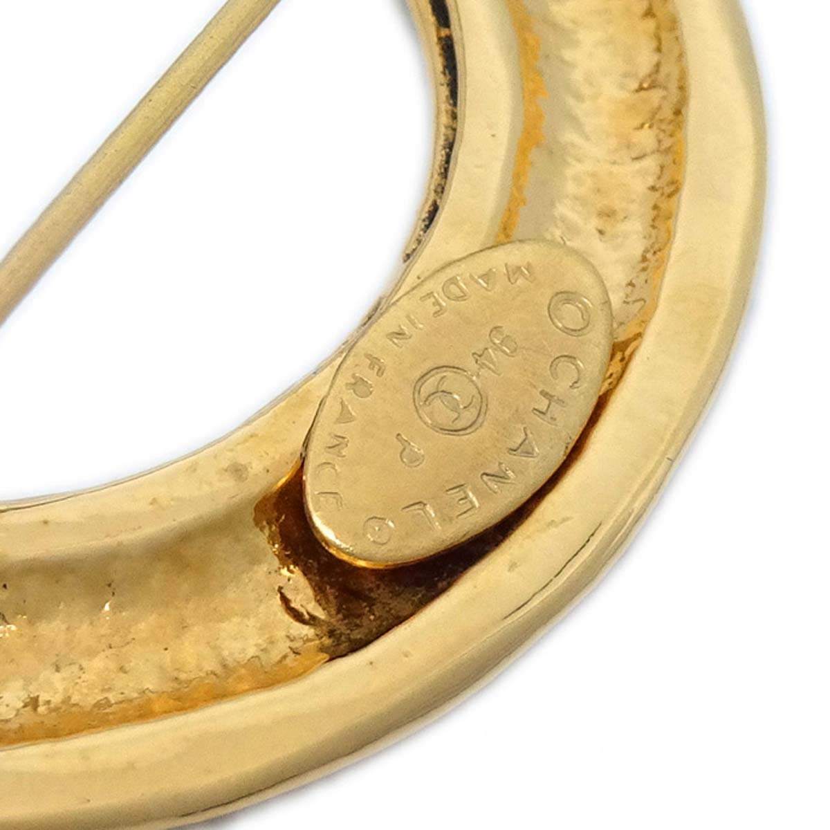 Luxury Chanel Brooch Pin Gold 94P
