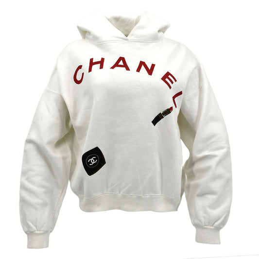 Luxury Chanel Hoodie Sweatshirt White