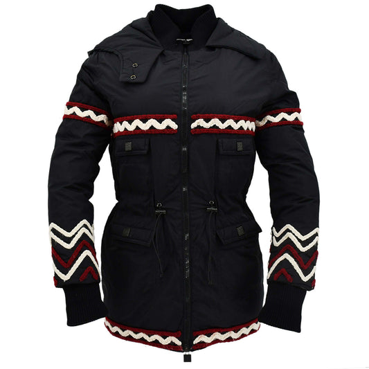 Luxury Chanel Sport Line Zip Up Hoodie Jacket Black 07A #38