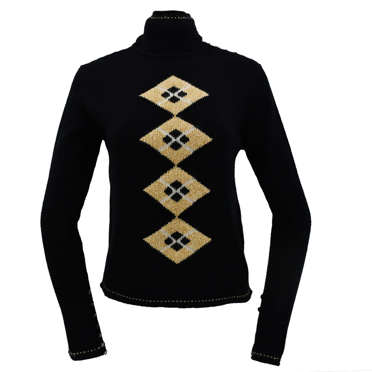 Luxury Chanel Fall 2002 argyle pattern jumper #38